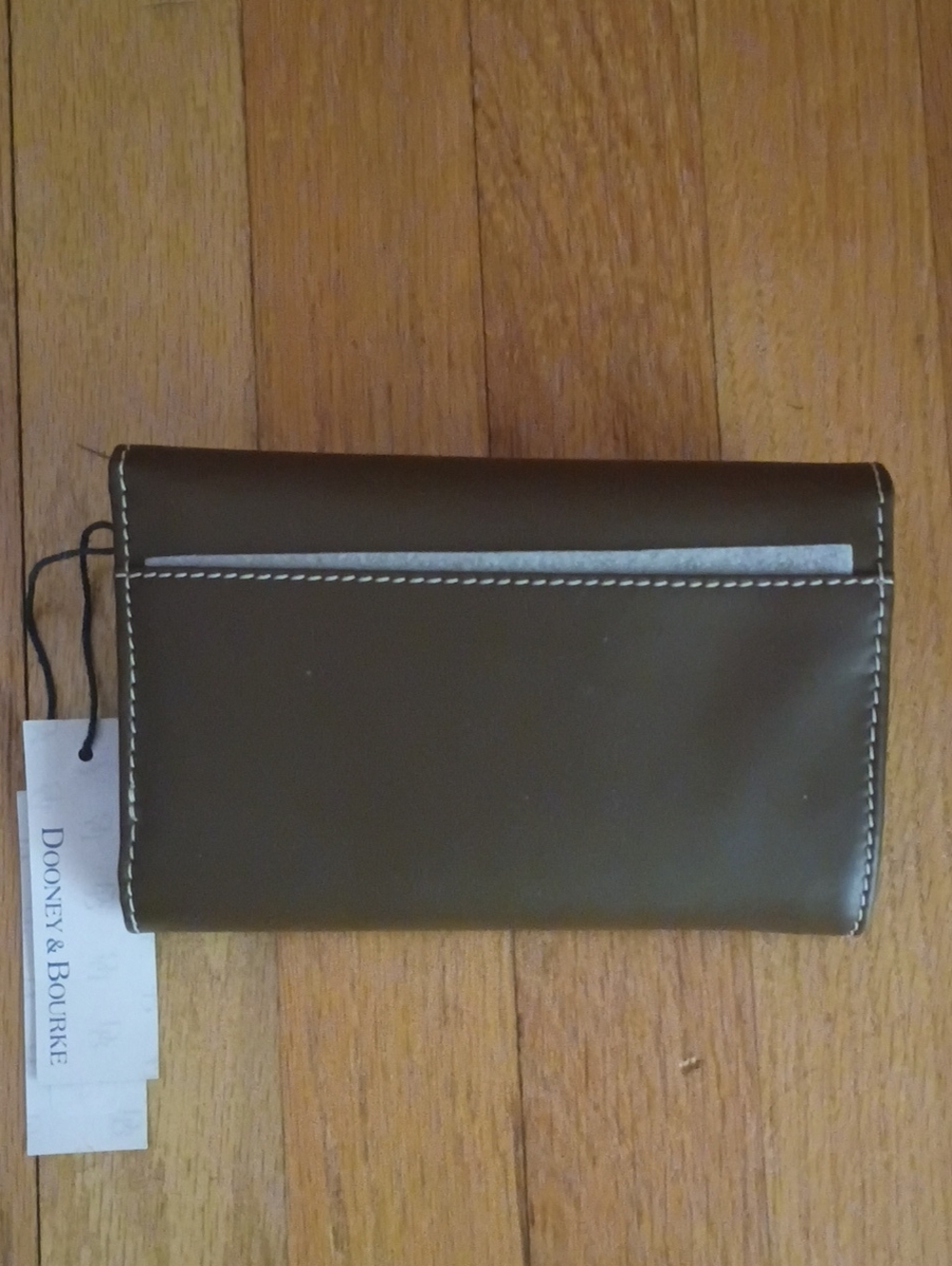 Dooney And Bourke Wexford Chestnut Flap Wallet - Picture 2 of 4